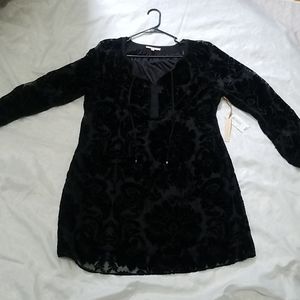 Gibson Latimer Velvet Dress long sleeve XL NWT